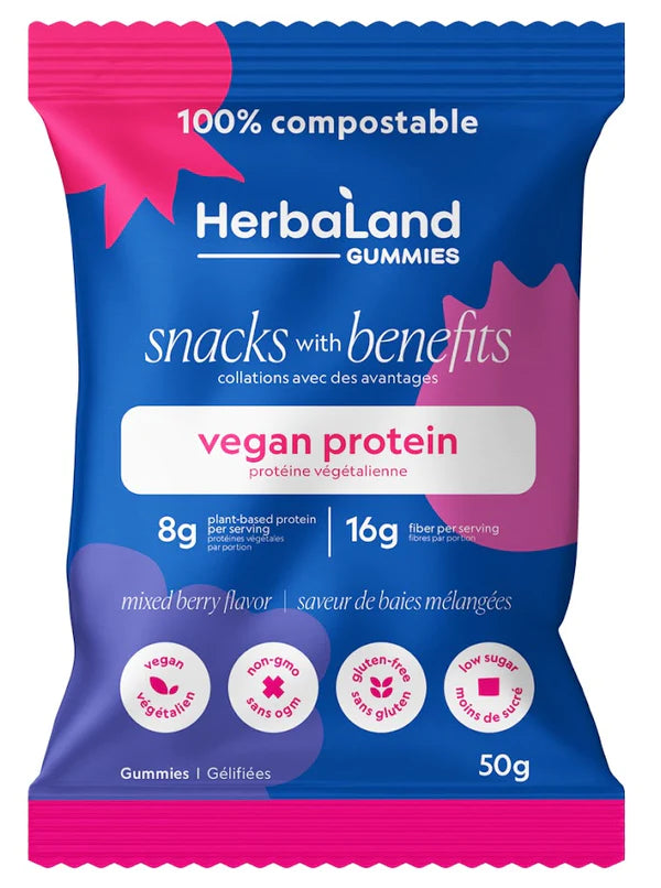HerbaLand Mixed Berry Protein Gummies