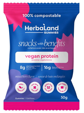 HerbaLand Mixed Berry Protein Gummies