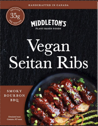 Middleton's Smoky Bourbon BBQ Vegan Seitan Ribs