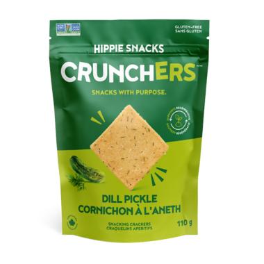 Hippie Snacks Crunchers Dill Pickle