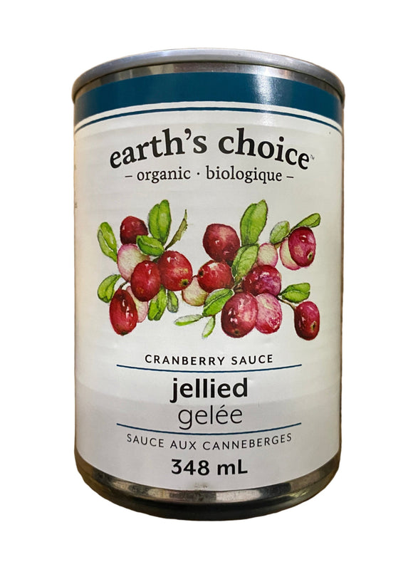 Earth's choice vegan cranberry jelly sauce