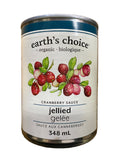 Earth's choice vegan cranberry jelly sauce