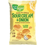 From The Ground Up Cauliflower Sour Cream & Onion Veggie Potato Chips
