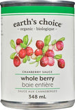 Earth's Choice Organic Whole Berry Cranberry Sauce