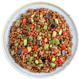 Greek Originals Lentil Salad with Roasted Vegetables & Pomegranate Dressing