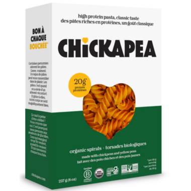 Chickapea Pasta Spirals