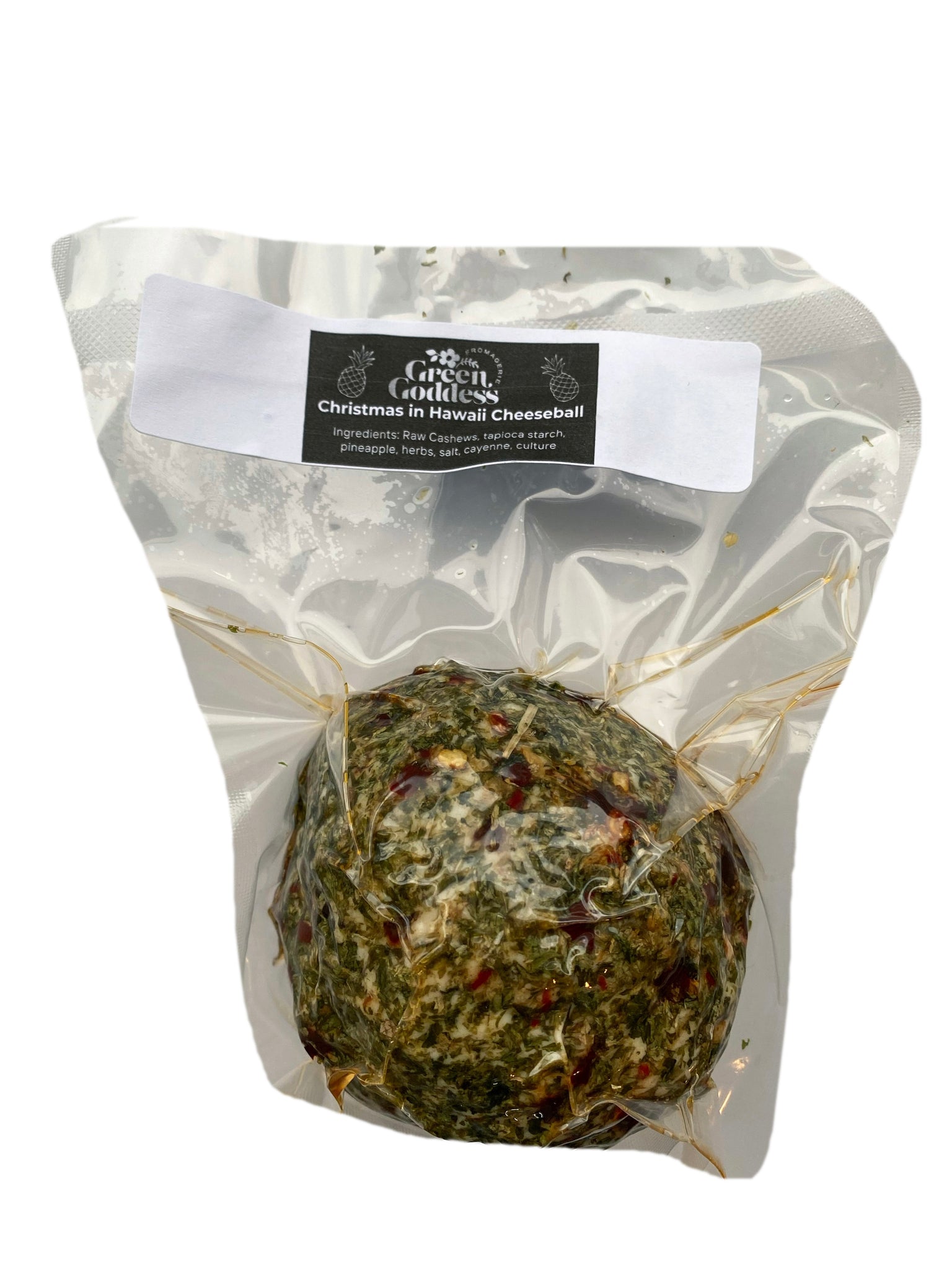 Green Goddess Christmas in Hawaii Cheeseball