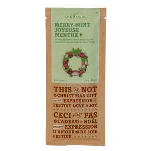 Chocosol Merry-Mint Dark Chocolate Bar