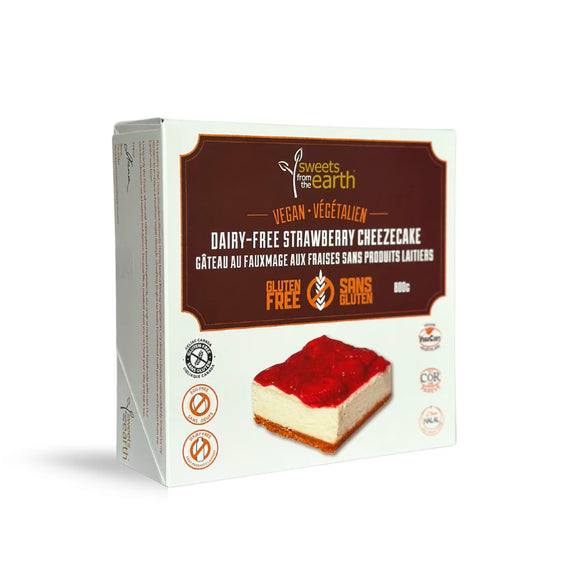 Sweets From The Earth Gluten-Free Strawberry Cheezecake