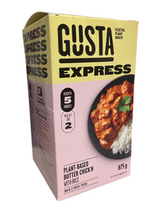 Gusta Express Plant Based Butter Chick'n & Rice Meal Kit