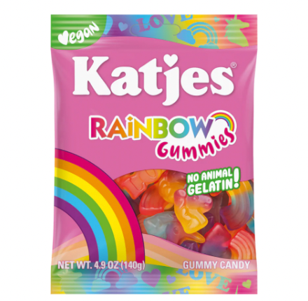 Katjes Plant-Based Gummy Candy Rainbow Gummies