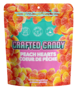 Crafted Candy Peach Hearts 100g