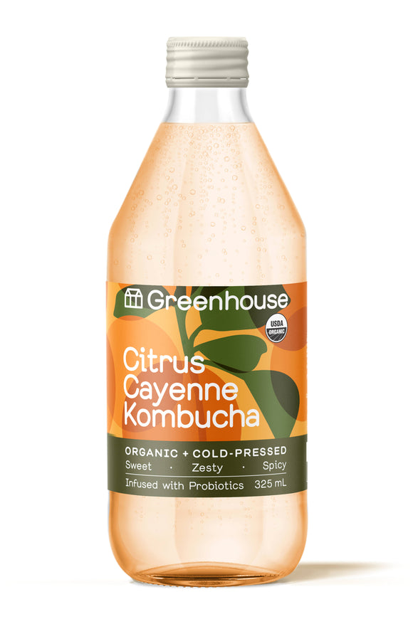 Greenhouse Organic Kombucha Citrus Cayenne