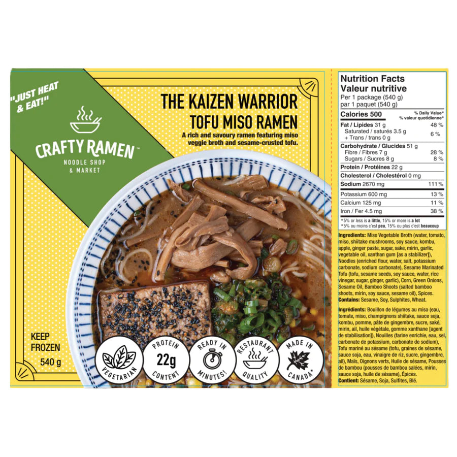 Crafty Ramen Tofu Miso Ramen
