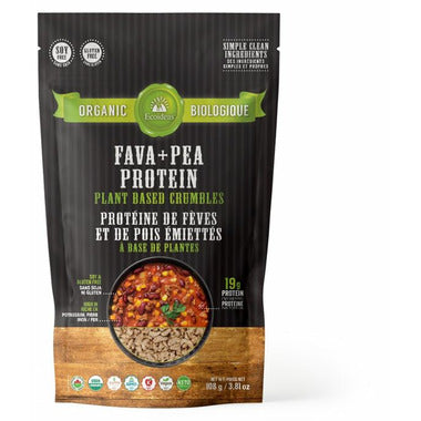 Ecoideas Organic Fava + Pea Protein Plant Based Crumbles