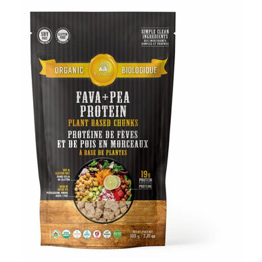 Ecoideas Organic Fava + Pea Protein Plant Based Chunks