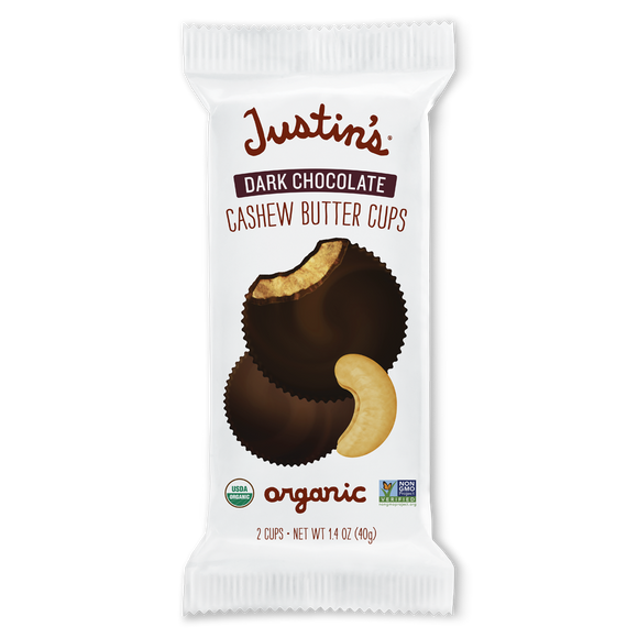 Justin's Dark Chocolate Cashew Butter Cups 2 Pack
