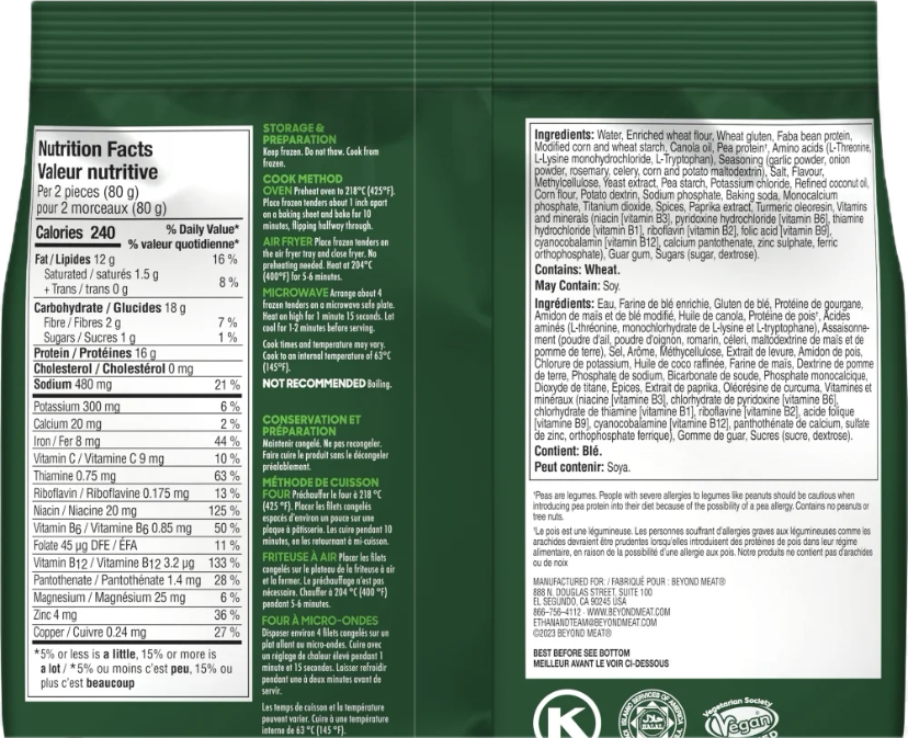 Buy Beyond Chicken Plant-Based Breaded Tenders Bag Online – Good Rebel
