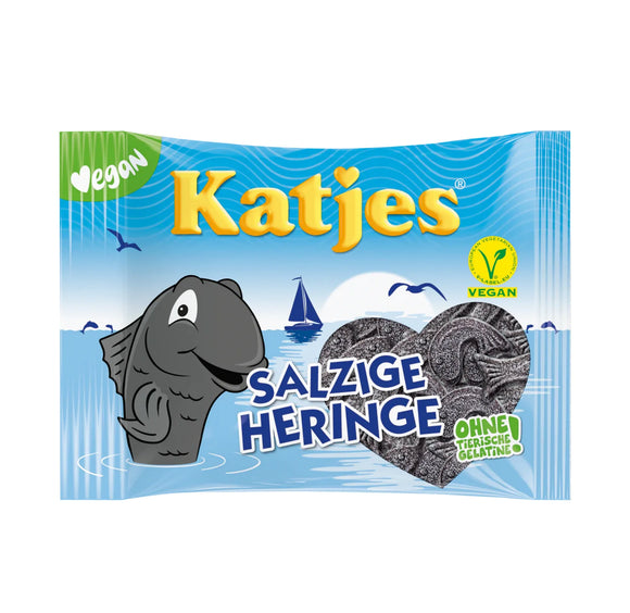 Katjes Plant-Based Gummy Candy Salty Herrings Liquorice