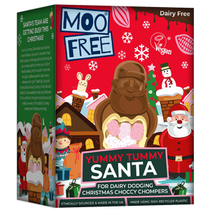 Moo Free Yummy Tummy Chocolate Santa