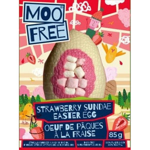 Moo Free Chocolate Easter Egg Strawberry Sundae