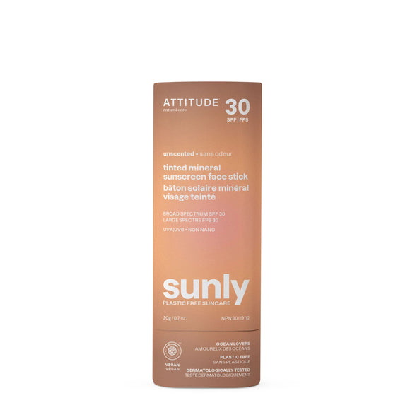 Attitude Tinted Mineral Sunscreen Face Stick SPF 30