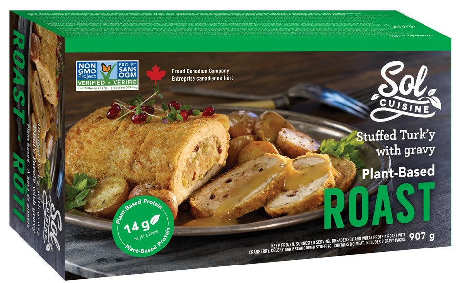 Sol Cuisine Stuffed Turk’y Roast with Gravy