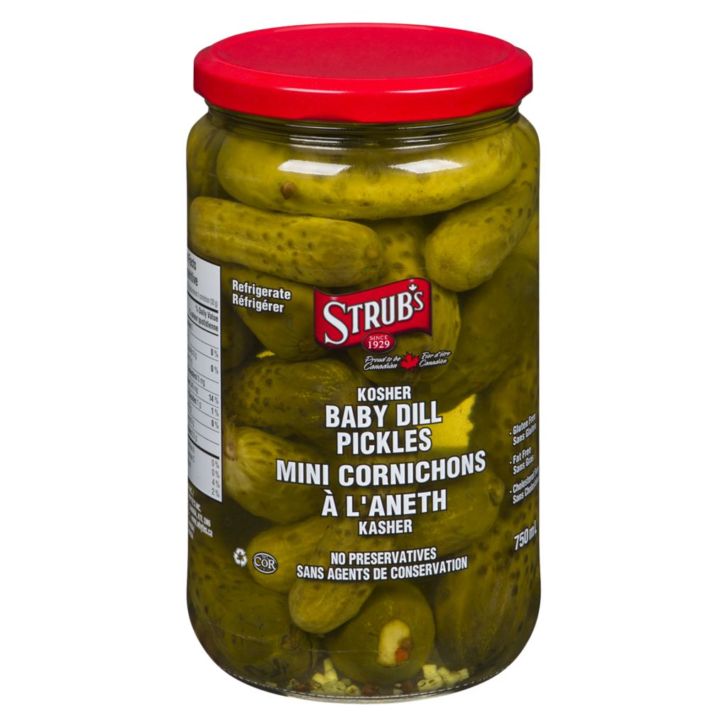 Strub's Kosher Baby Dill Pickles
