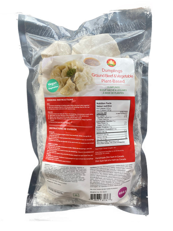 King's Ground Beef & Vegetable Plant-Based Dumplings