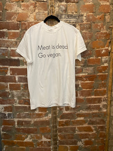 "Meat Is Dead" T Shirt (CHARITY DONATION TO SPANKY PROJECT)