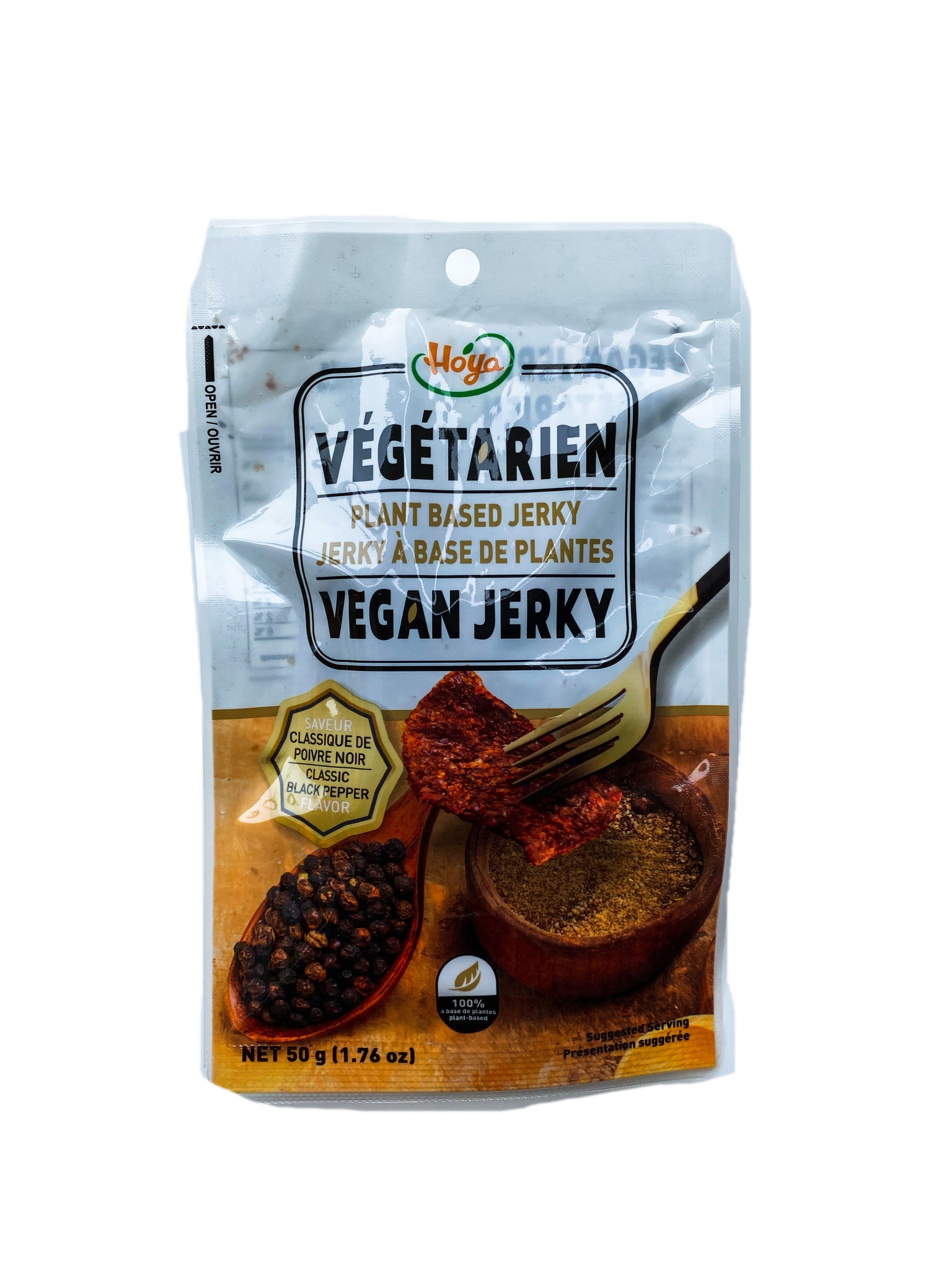 Hoya Vegan Jerky Classic Black Pepper