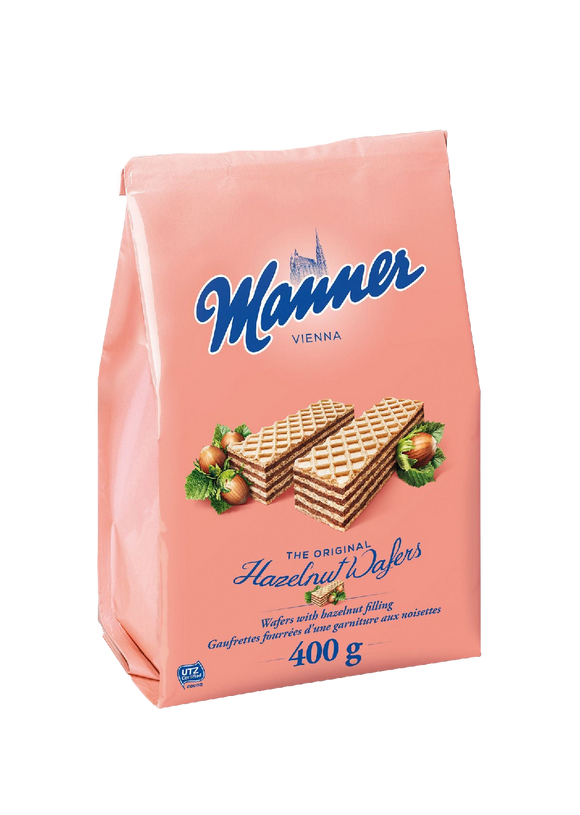 Manner Original Hazelnut Wafers 400g Bag