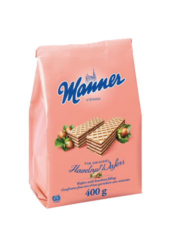 Manner Original Hazelnut Wafers 400g Bag
