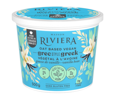 Riviera Oat Based Greek Yogurt Vanilla Bean