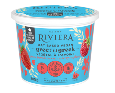 Riviera Oat Based Greek Yogurt Strawberry Raspberry