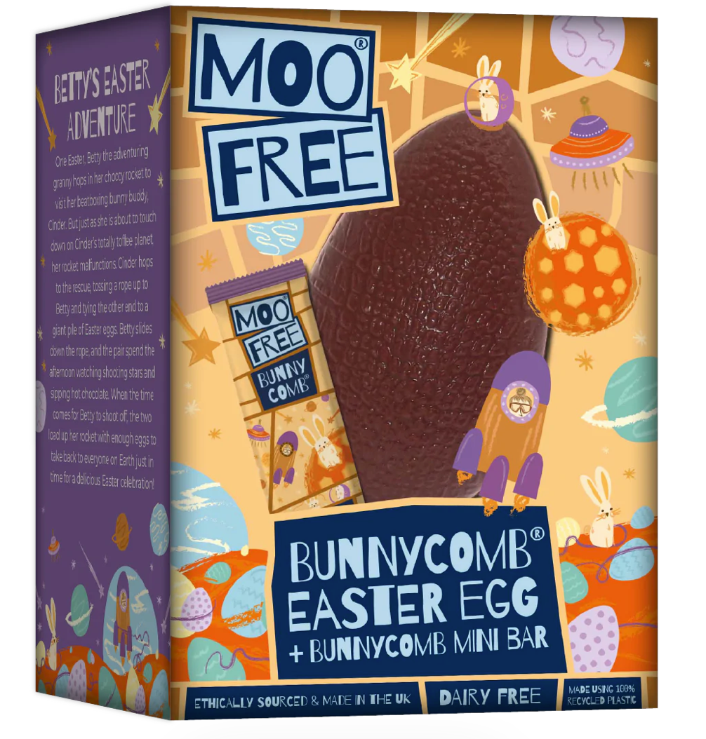 Moo Free Chocolate Easter Egg Bunnycomb