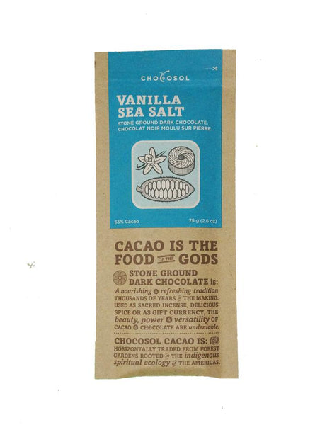 Chocosol Vanilla Sea Salt Dark Chocolate