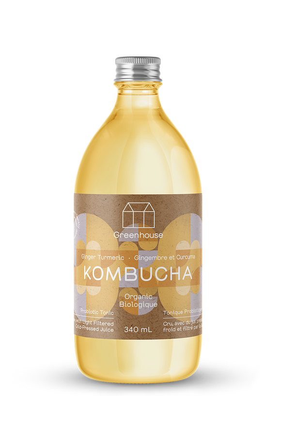 Greenhouse Organic Kombucha Ginger Turmeric