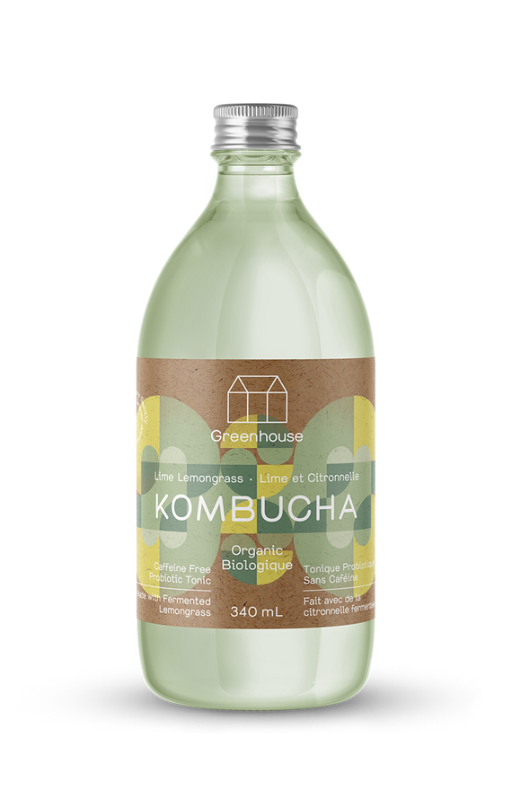 Greenhouse Organic Kombucha Lime Lemongrass