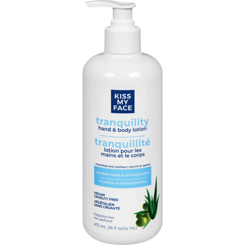 Kiss My Face Tranquility Hand & Body Lotion Fragrance Free