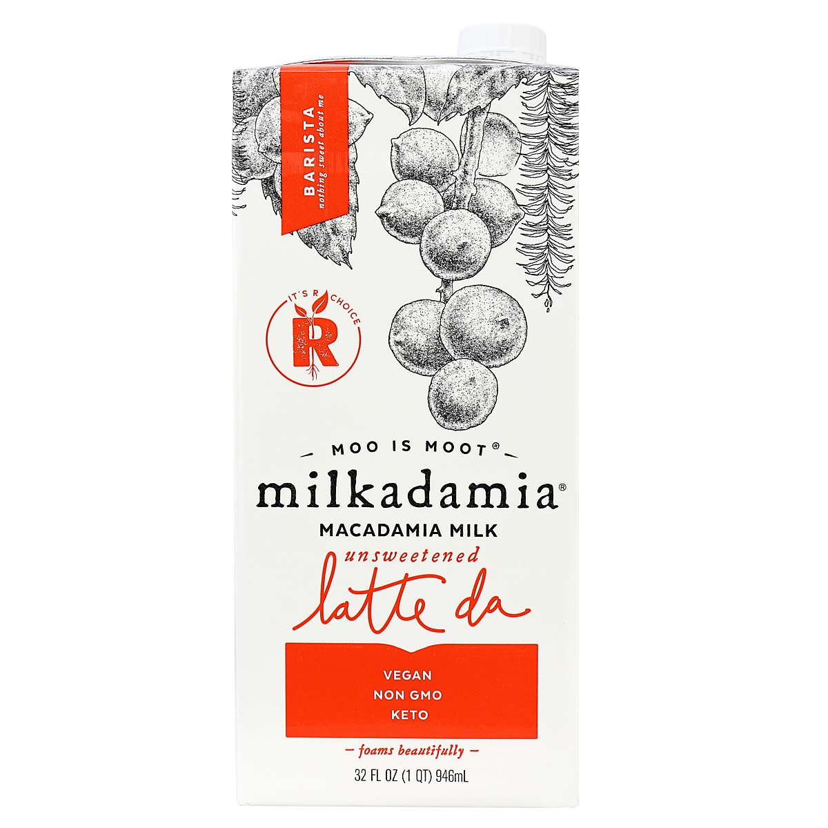 Milkadamia Unsweetened Latte Da Barista
