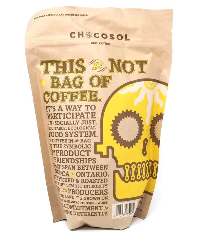 Chocosol Whole Bean Fair Trade Coffee 1lb