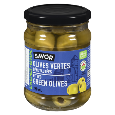 Savor Organic Pitted Green Olives