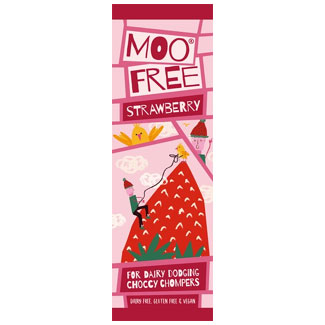 Moo Free Mini Moo Strawberry Chocolate Bar