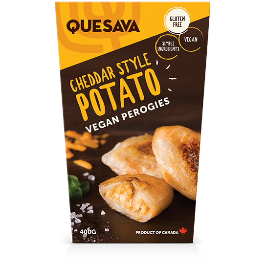 Quesava Cheddar Style Pierogi Family Pack
